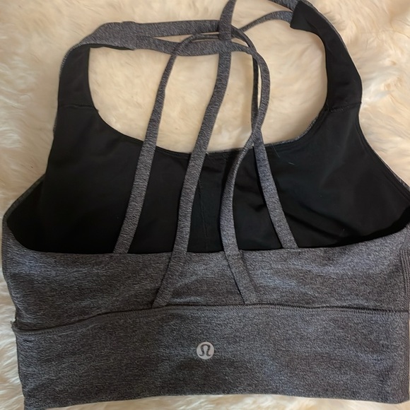 Lululemon Energy Bra Longline - 4 - Gray - Picture 2 of 4